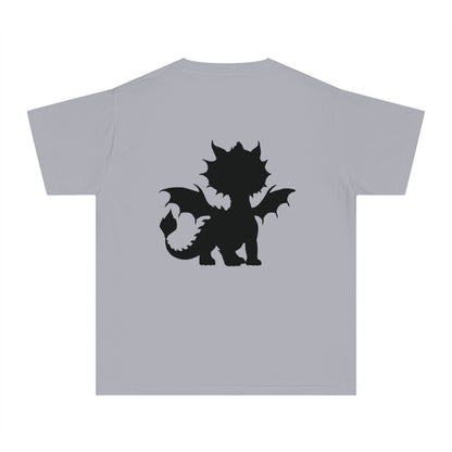 Youth Dragon Graphic Tee - Cute Purple Dragon Design