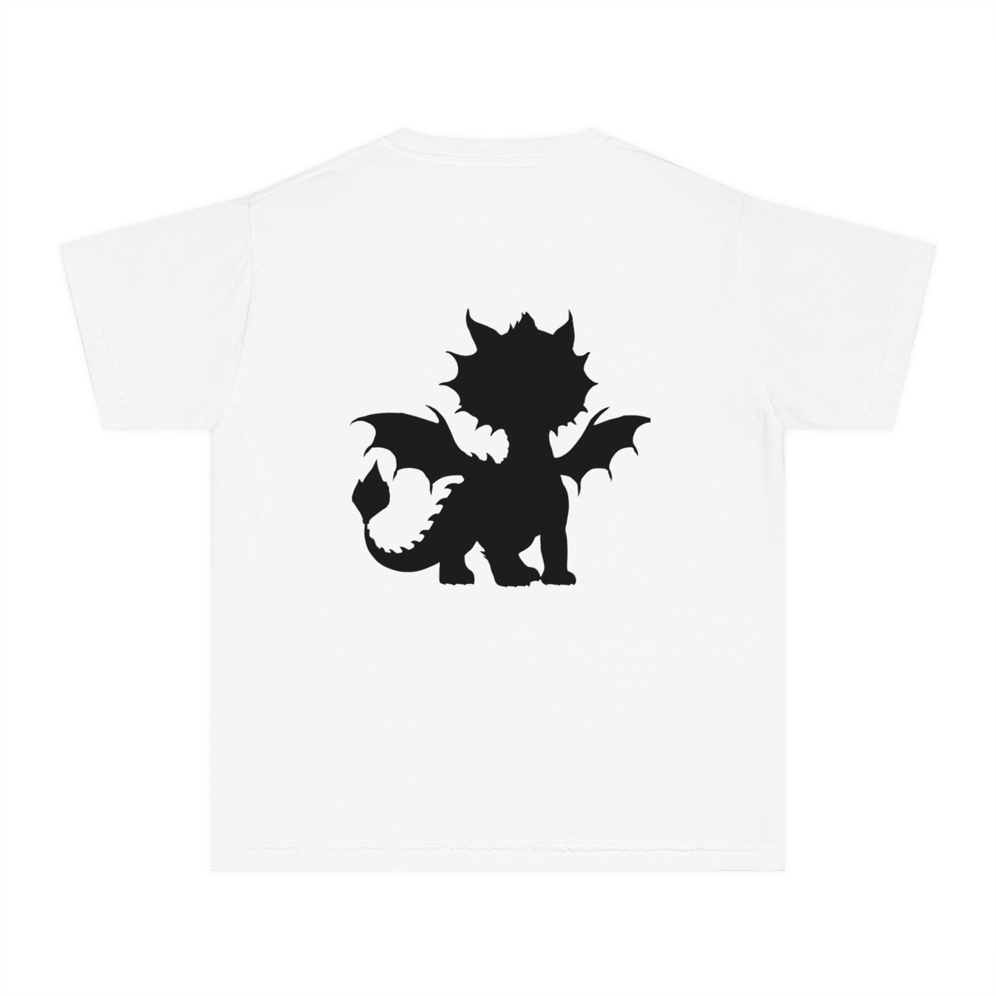 Youth Dragon Graphic Tee - Cute Purple Dragon Design