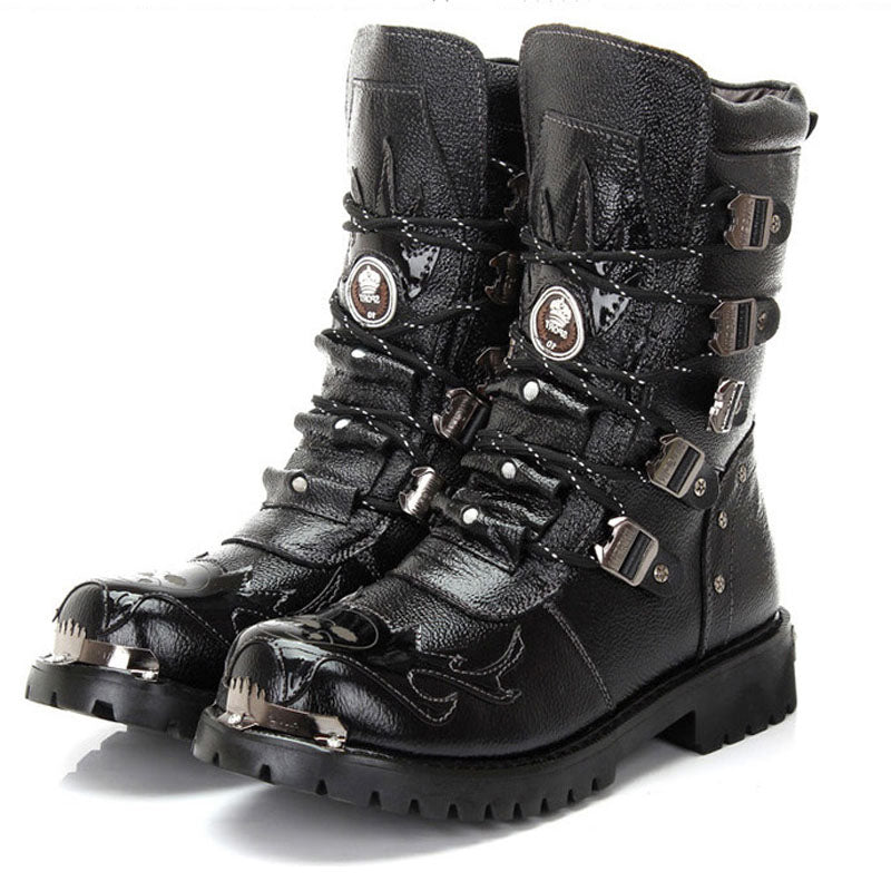Skull Flame Boots