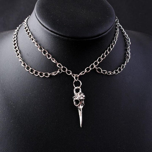 Double Chain Pendant Necklace