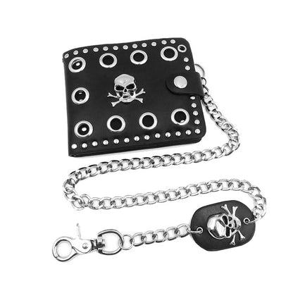 Skull Wallet With Chain