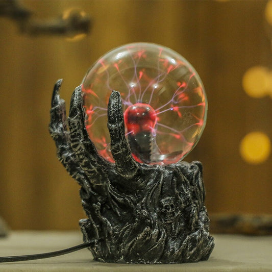 Skeleton Hand Lightning Globe